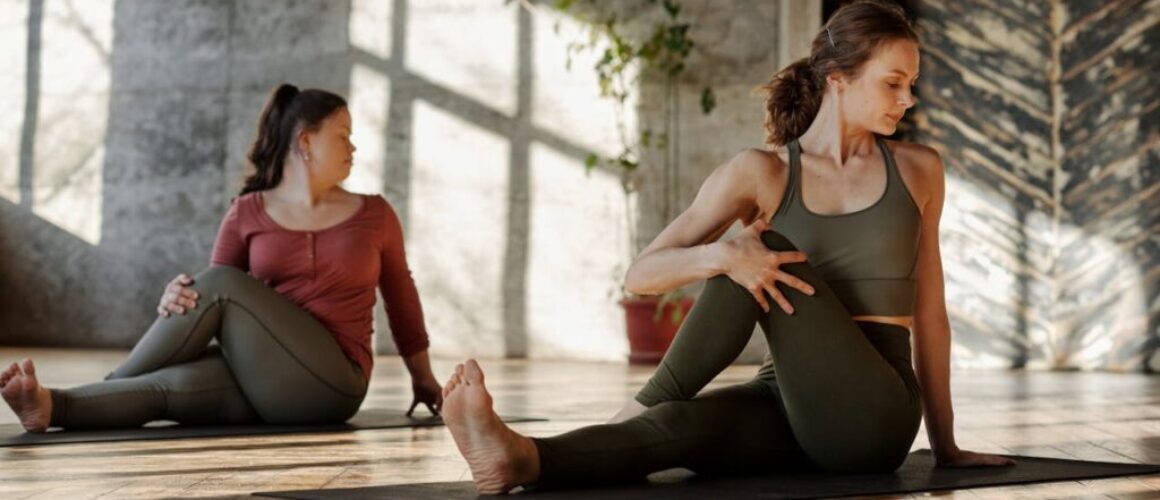 women doing yoga